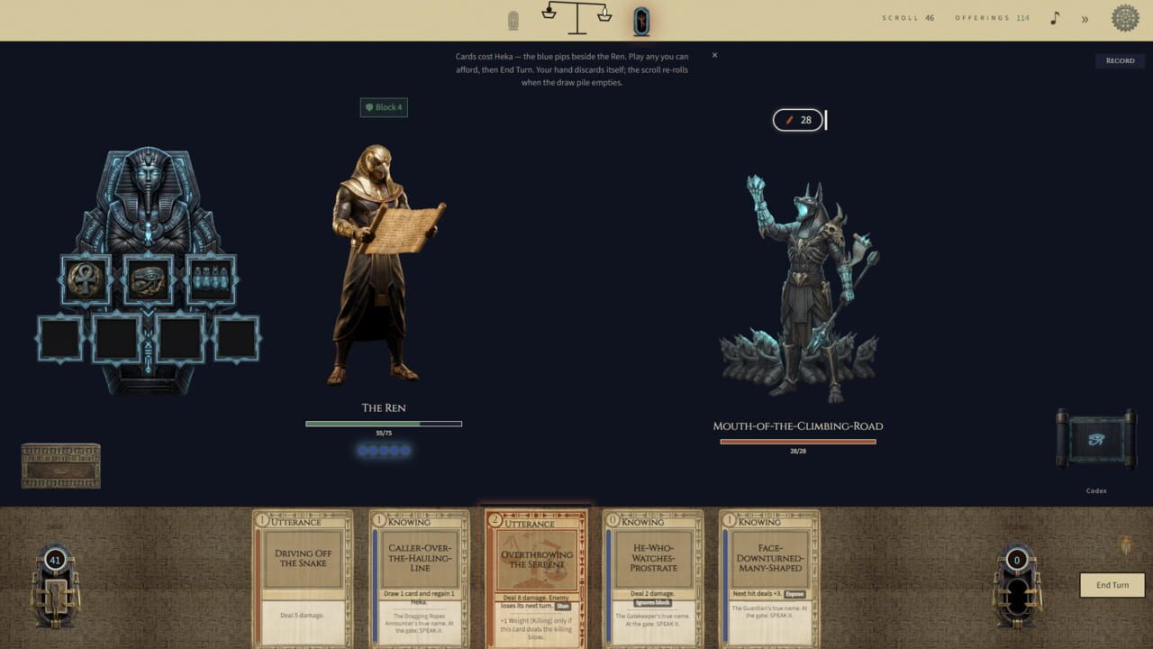 True of Voice: A Duat Deckbuilder — Screenshot 1