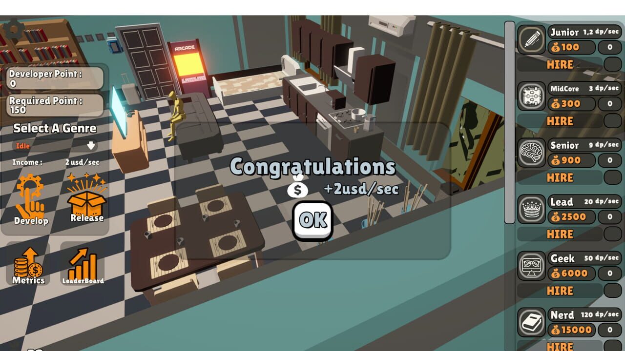 GameDev Clicker: Tap & Build — Screenshot 1