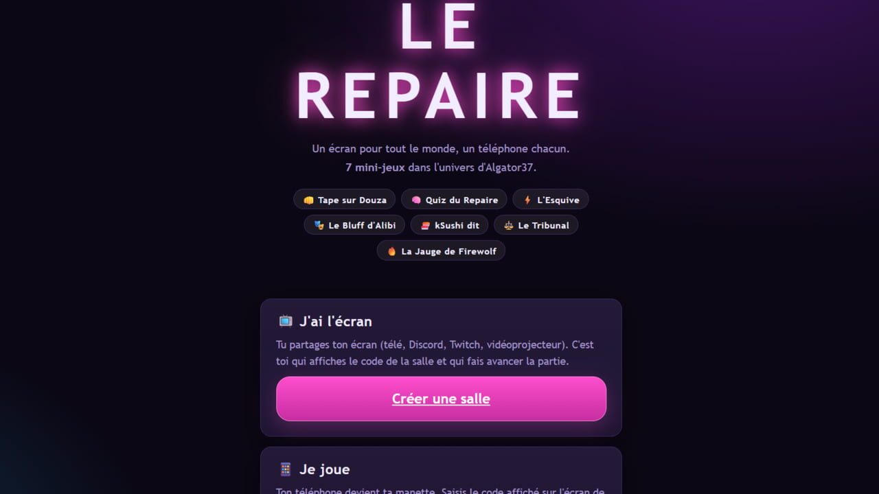 Le Repaire — Screenshot 2