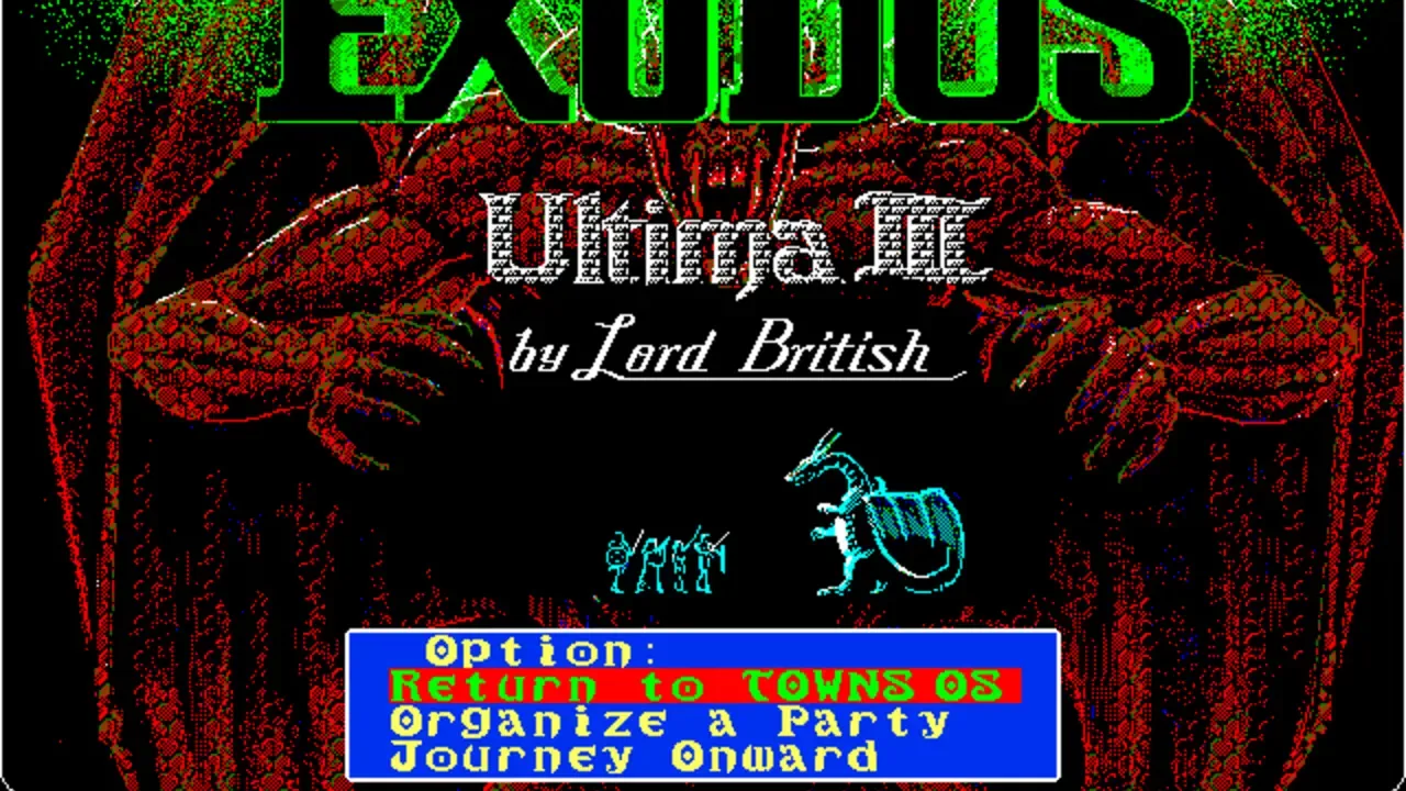 Ultima III: Exodus banner
