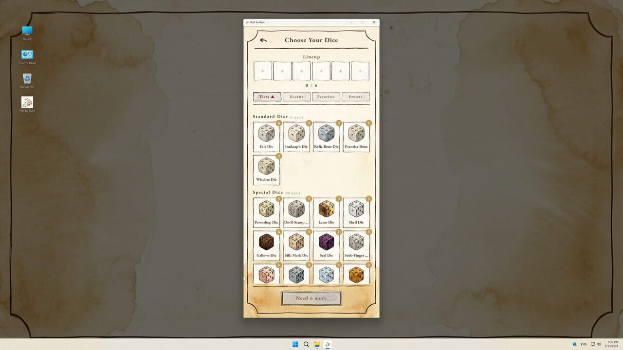 Roll to Ruin Screenshot 1