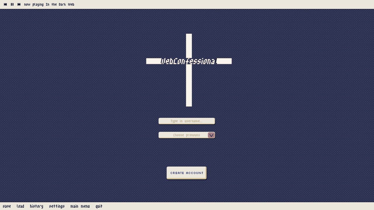 WebConfessional Screenshot 1