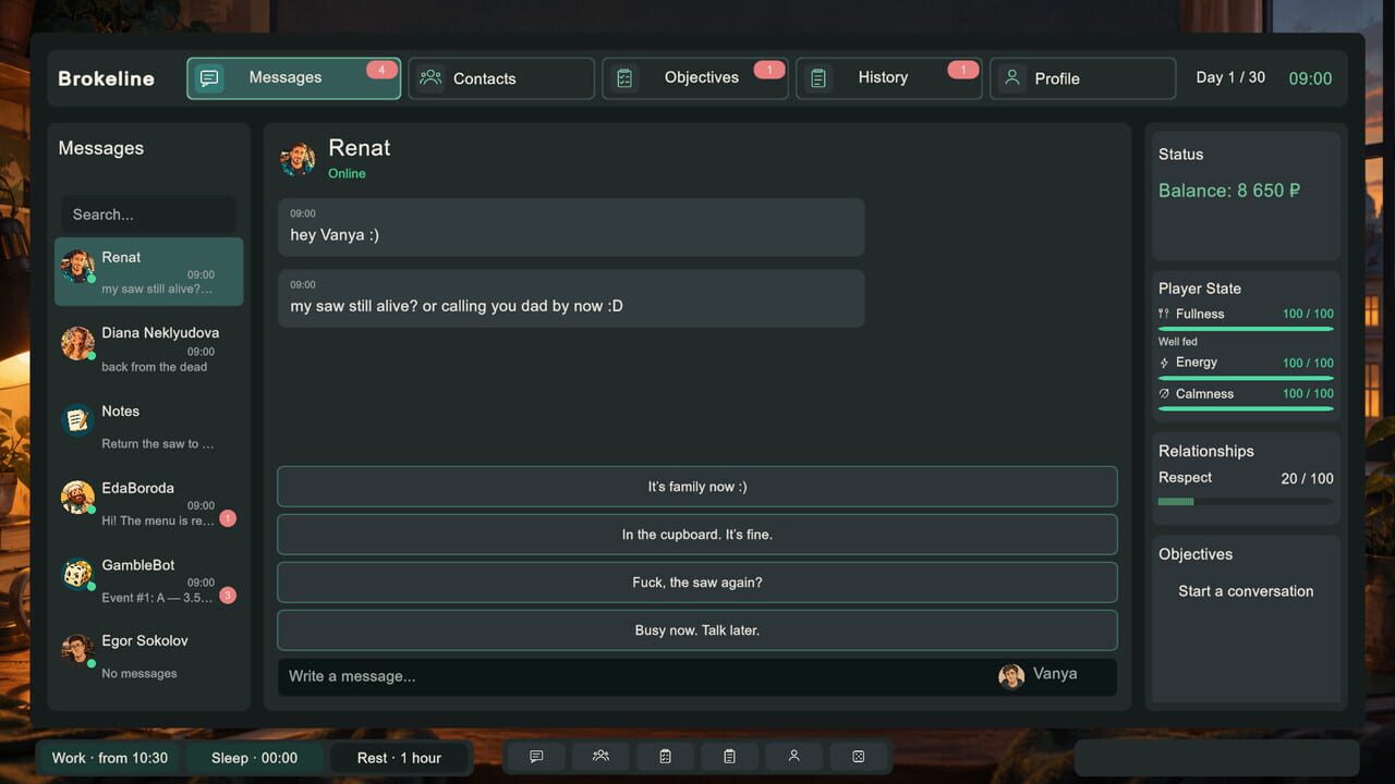 Brokeline screenshot 2