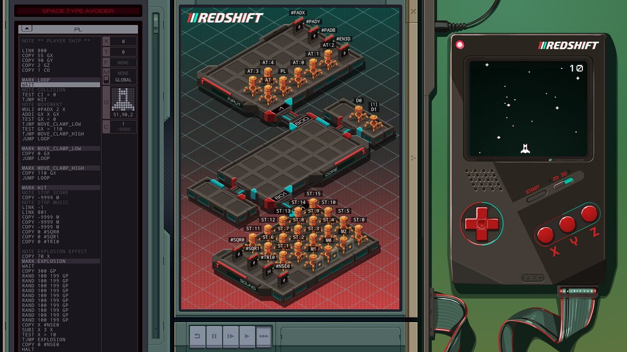 Exapunks: TEC Redshift Player — Screenshot 1