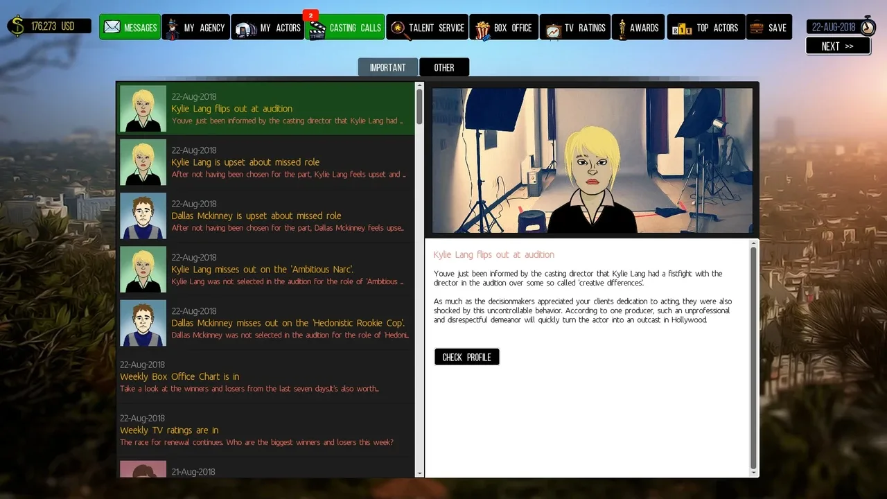 Cattle Call: Hollywood Talent Manager screenshot 10