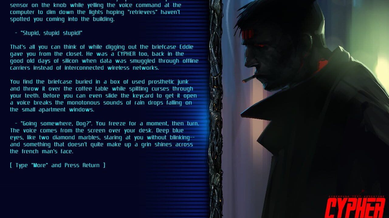 Cypher: Cyberpunk Text Adventure — Screenshot 2
