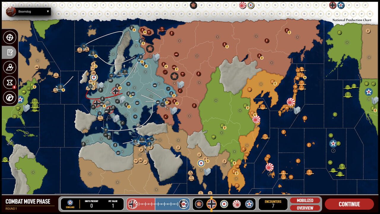 Axis & Allies 1942 Online Image