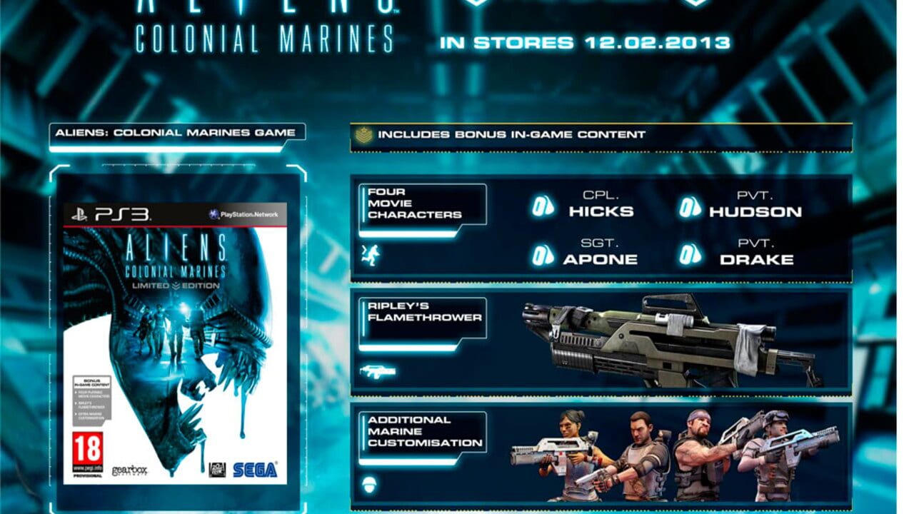 Limited Edition German Version Colonial Marines Aliens 