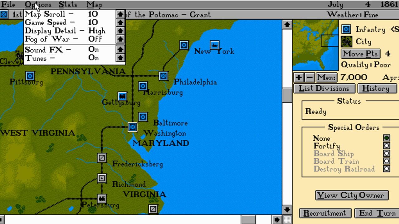 Edward Grabowski's: The Blue & The Gray — Screenshot 3