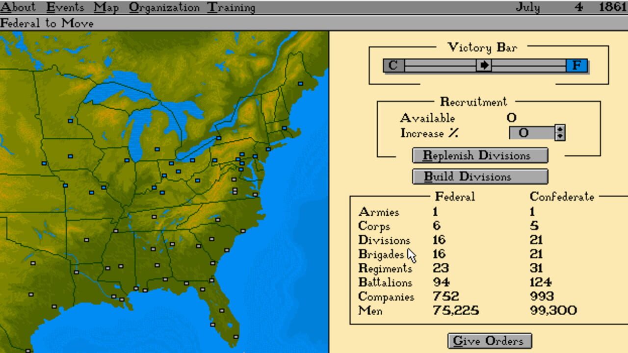 Edward Grabowski's: The Blue & The Gray — Screenshot 2