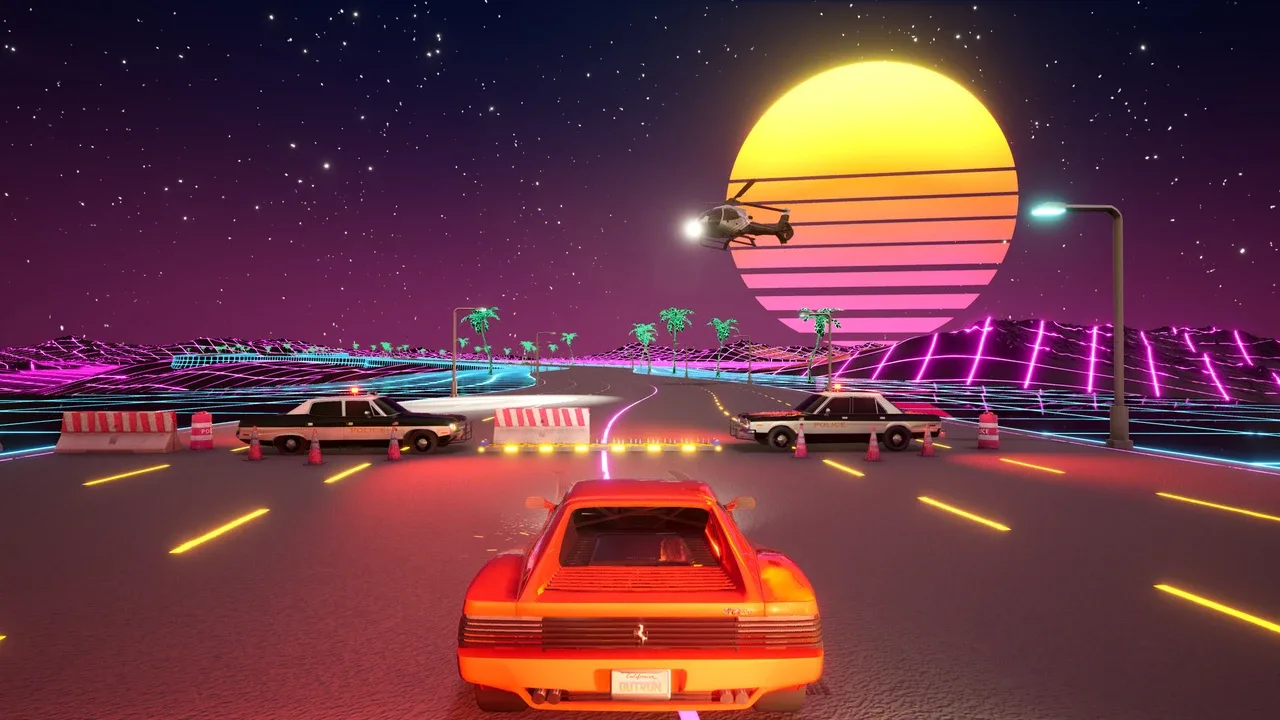 Cyber OutRun screenshot 7