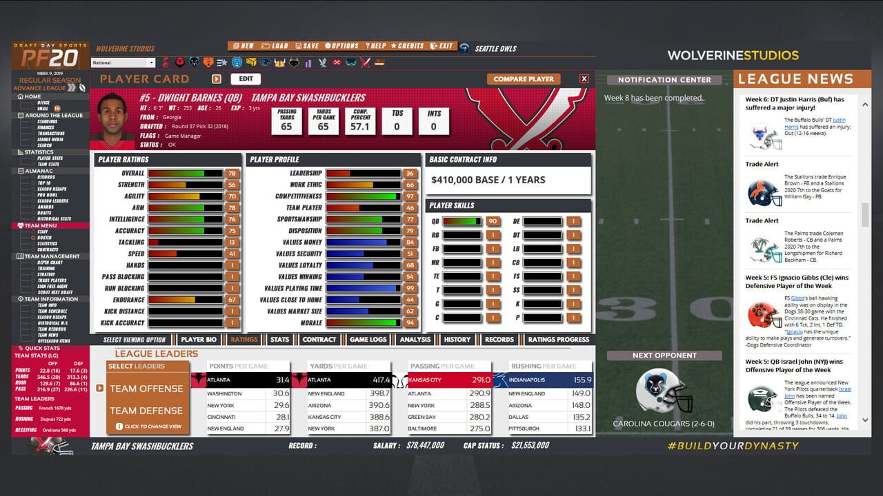 Draft Day Sports: Pro Football 2020 Image