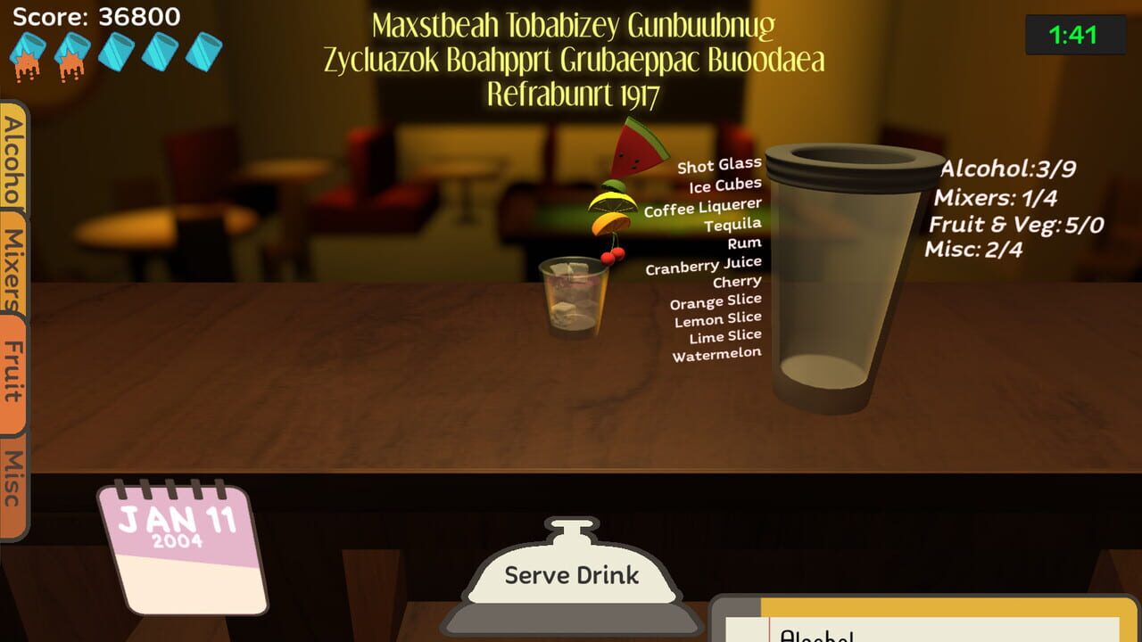 Uh Oh Bartender — Screenshot 2
