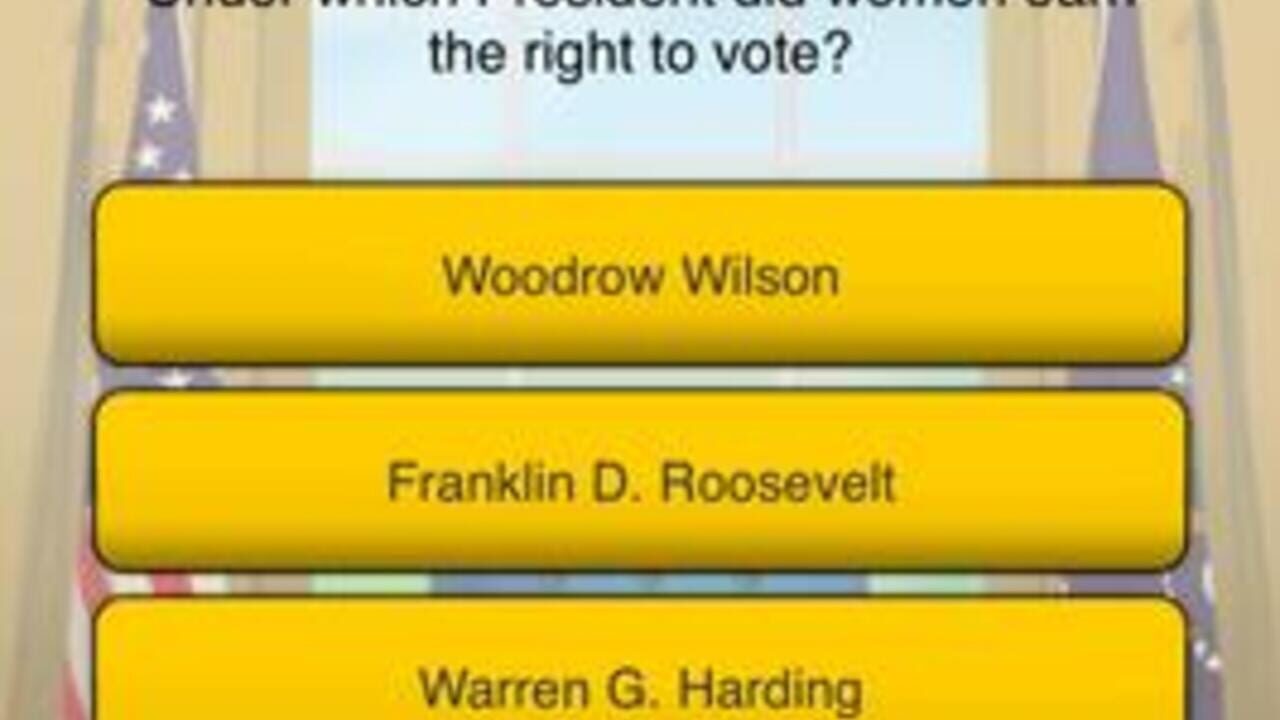 Presidents Quizzer Screenshot 1