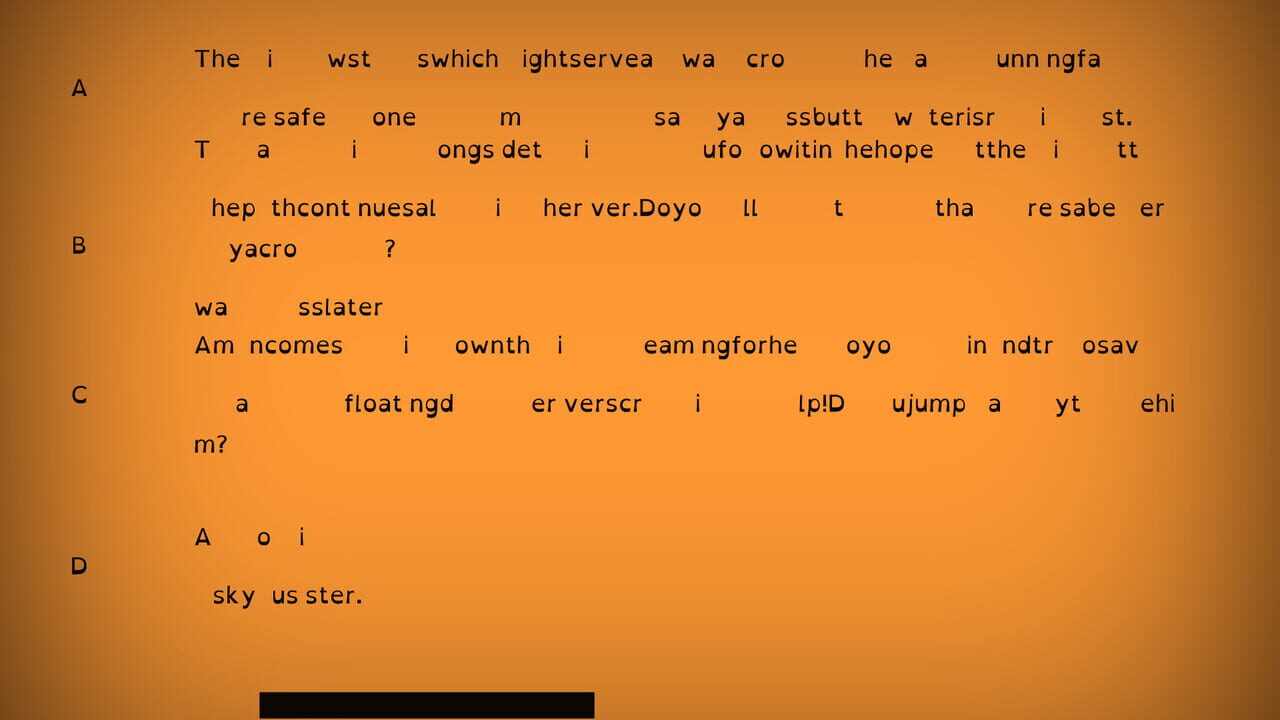 A Familiar Fairytale: Dyslexic Text Based Adventure — Screenshot 2