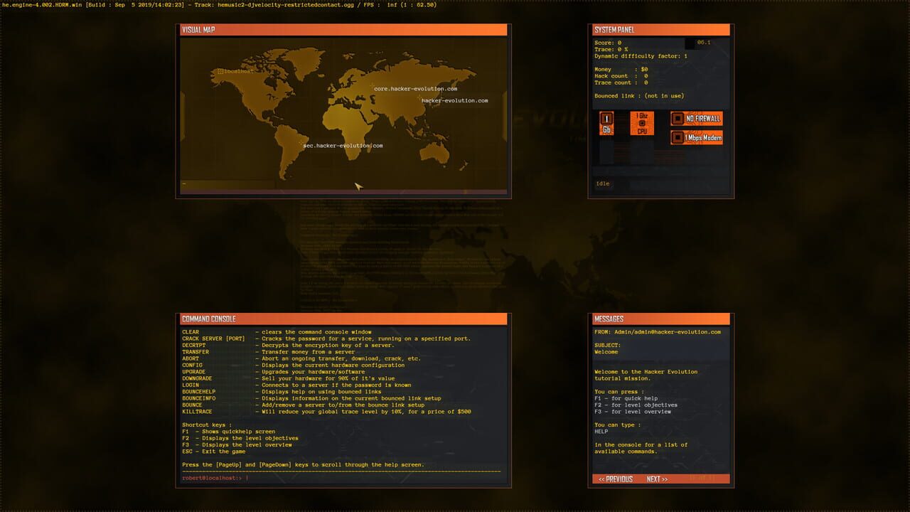 Hacker Evolution - 2019 HD remaster — Screenshot 1
