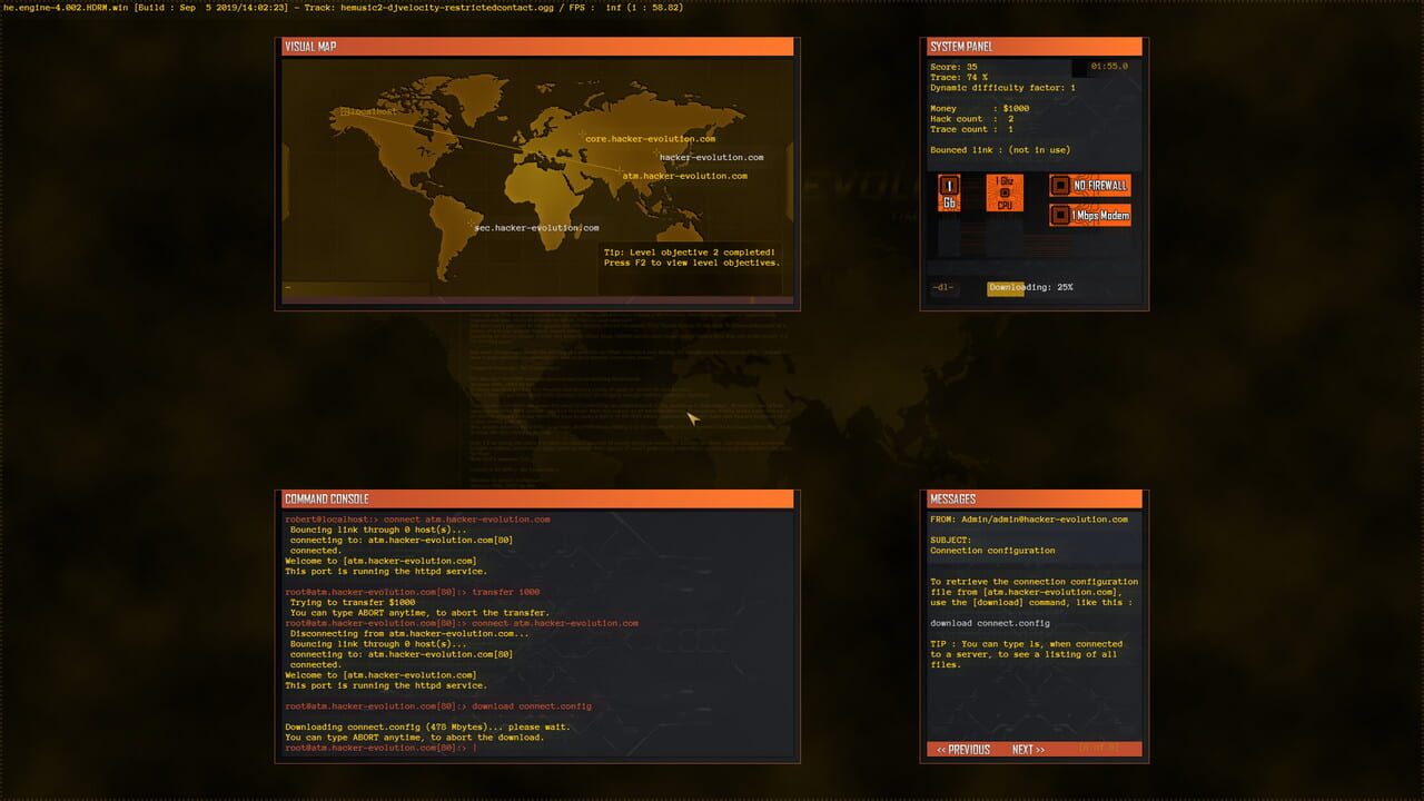 Hacker Evolution - 2019 HD remaster — Screenshot 3