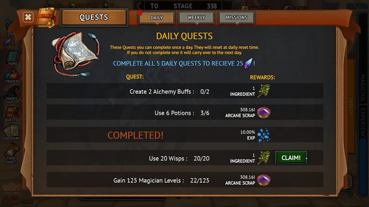 The Magician's Research — Screenshot 1