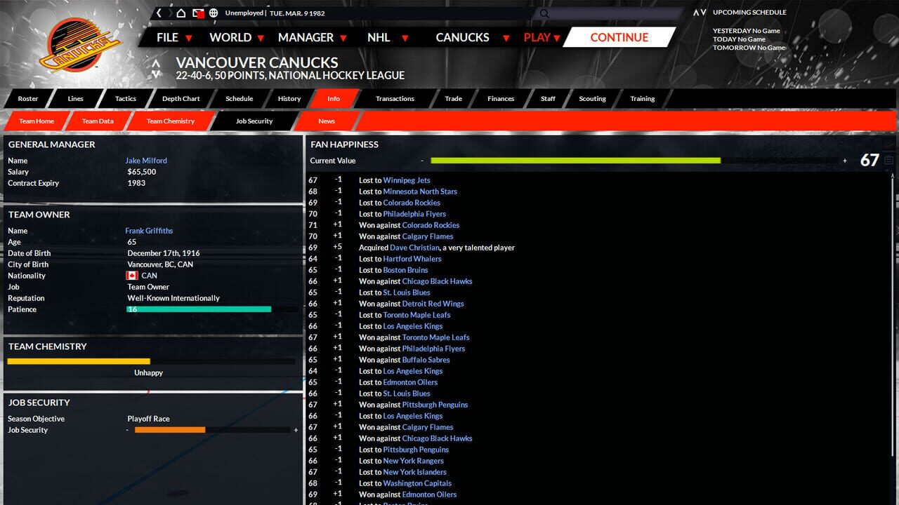 Franchise Hockey Manager 6 — Screenshot 2