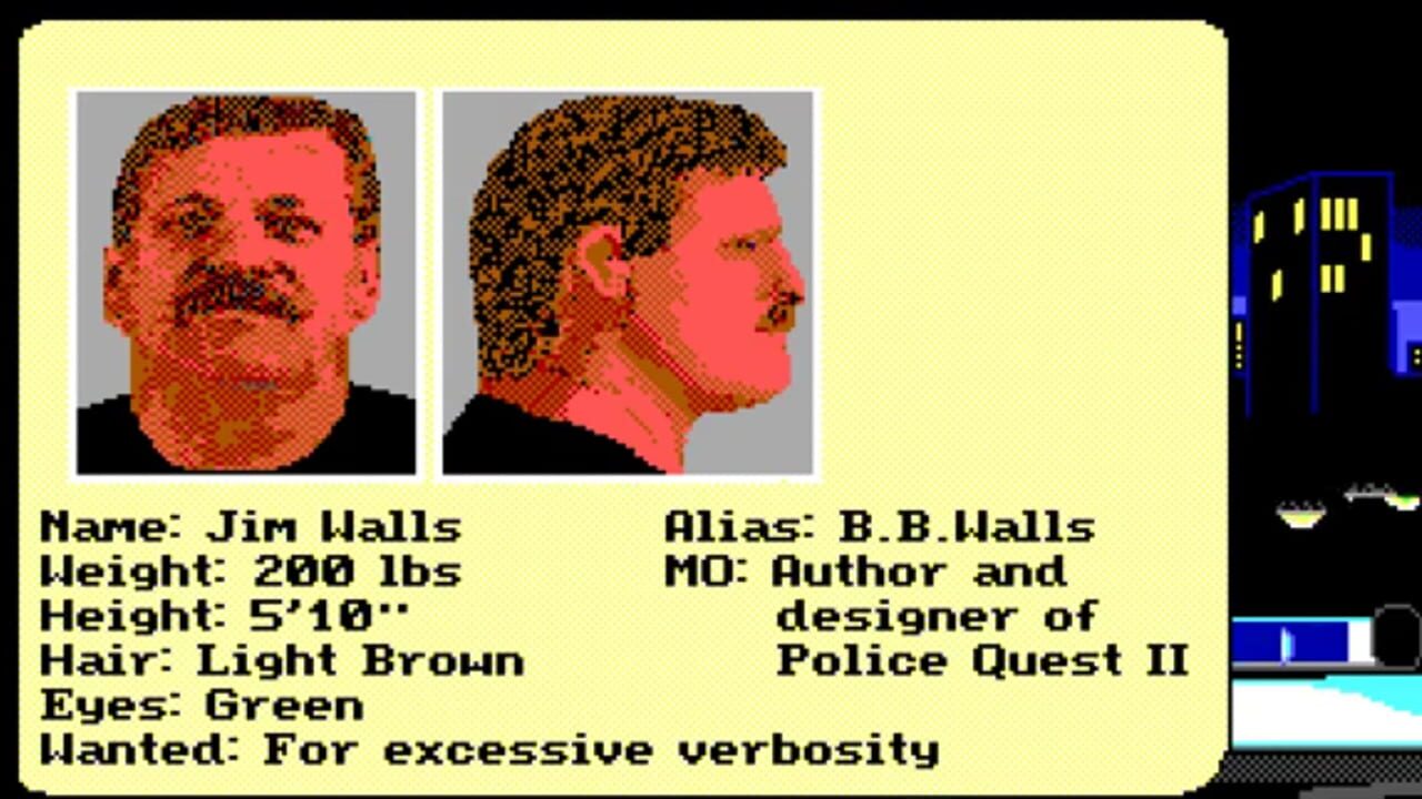 Police Quest II: The Vengeance Image