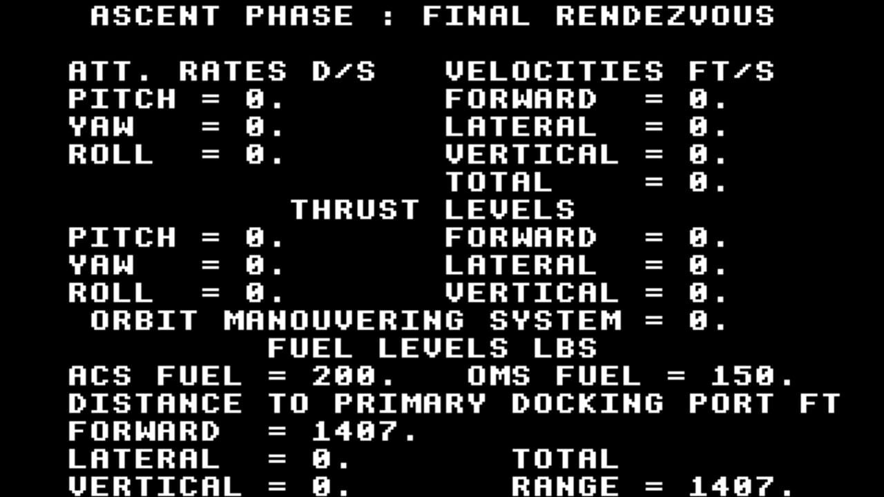 Rendezvous: A Space Shuttle Flight Simulation — Screenshot 3
