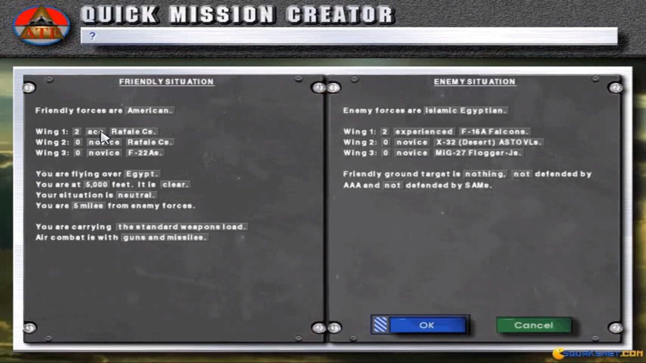 Jane's Combat Simulations: Advanced Tactical Fighters — Screenshot 4