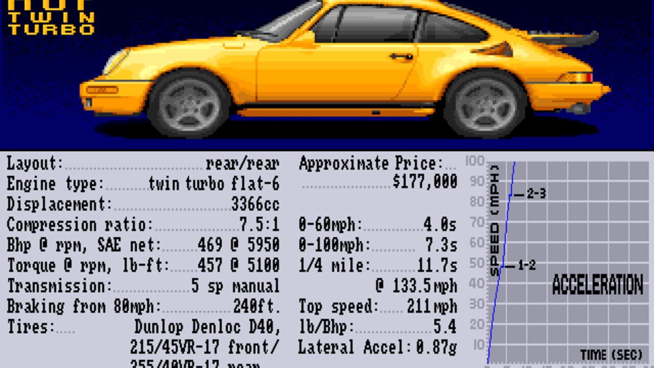 Test Drive II: Car Disk - The Supercars — Screenshot 3