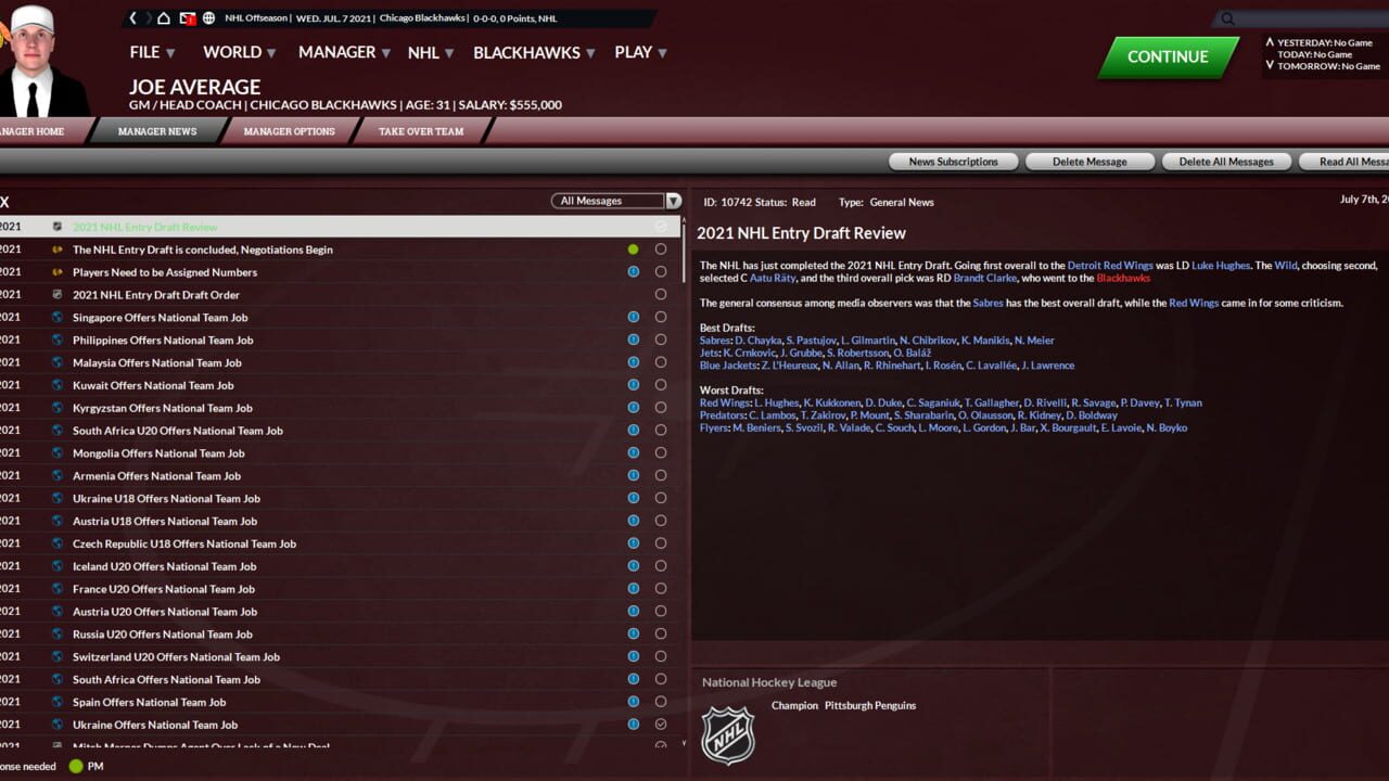 Franchise Hockey Manager 7 — Screenshot 2