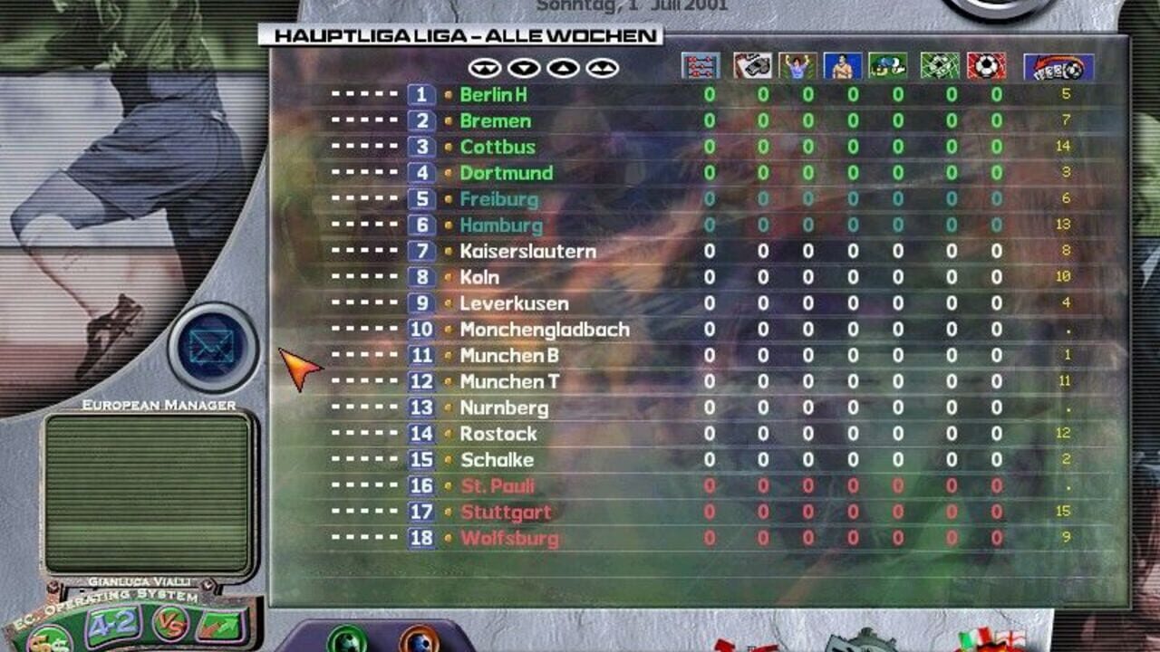 Gianluca Vialli's European Manager — Screenshot 3