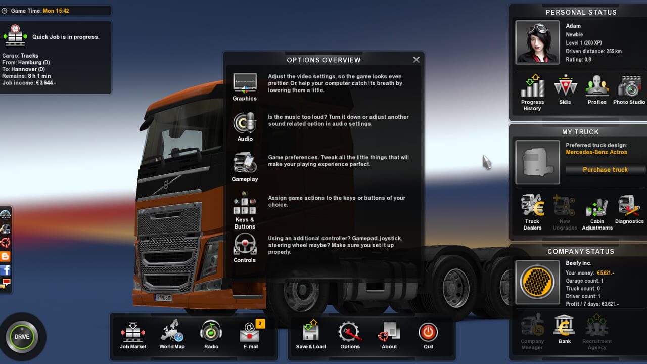 Euro Truck Simulator 2 screenshot 1