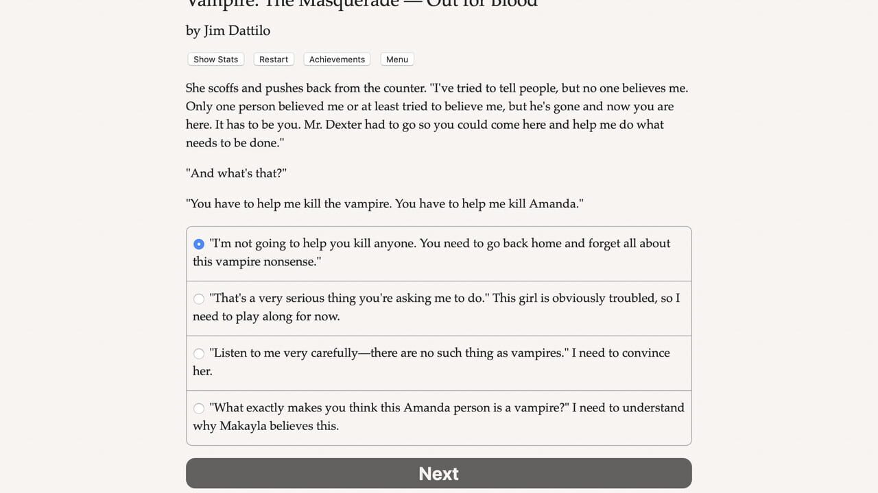 Vampire: The Masquerade — Out for Blood