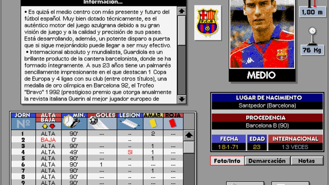 PC Fútbol 3.0 — Screenshot 2