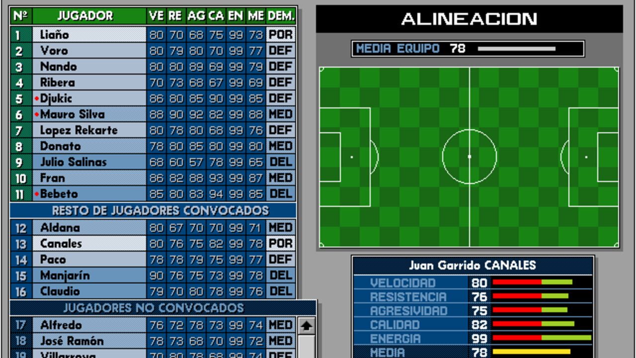 PC Fútbol 3.0 — Screenshot 3