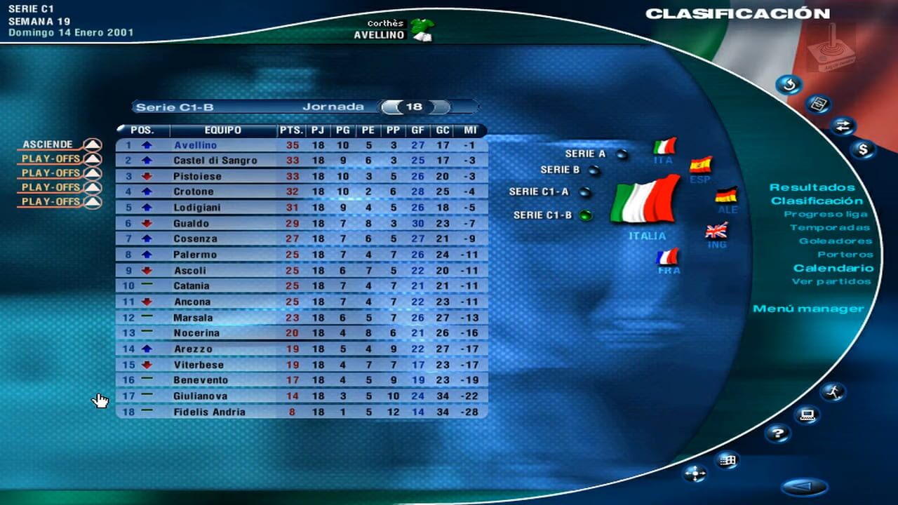 PC Fútbol 2000 — Screenshot 2