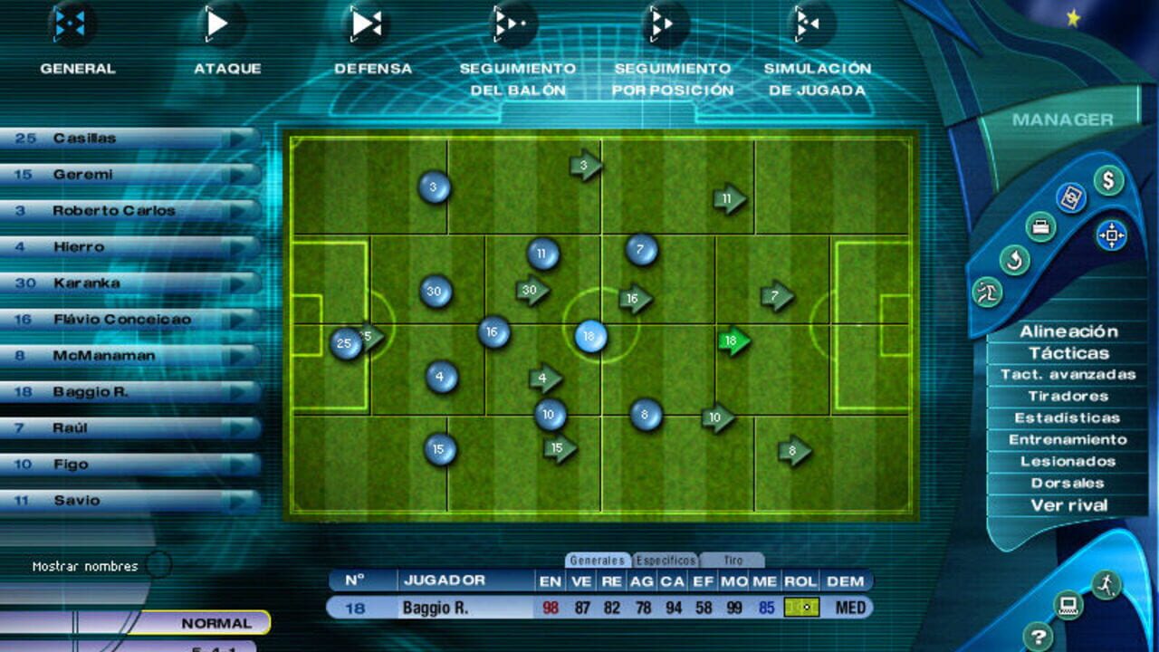 PC Fútbol 2001 — Screenshot 3