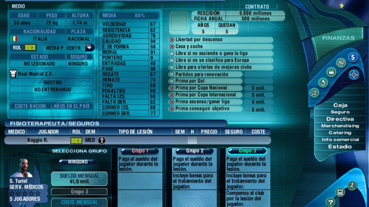 PC Fútbol 2001 — Screenshot 2