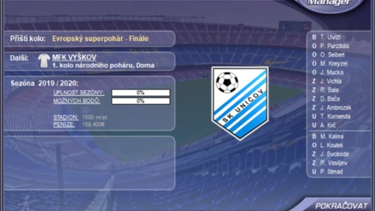 Czech Soccer Manager 2020 — Screenshot 4