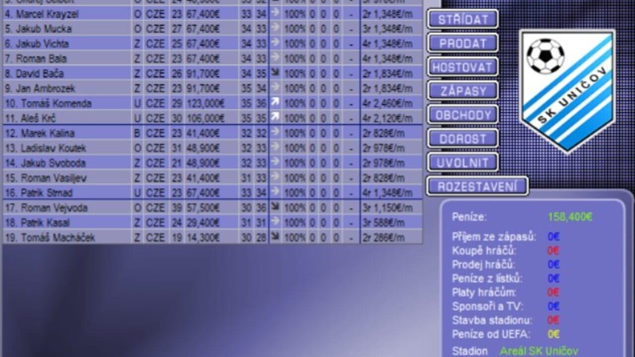 Czech Soccer Manager 2020 — Screenshot 2
