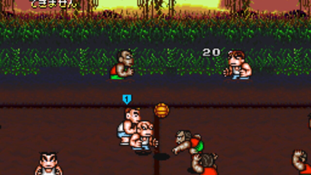 Kunio's Dodgeball Time, C'mon Guys! — Screenshot 1