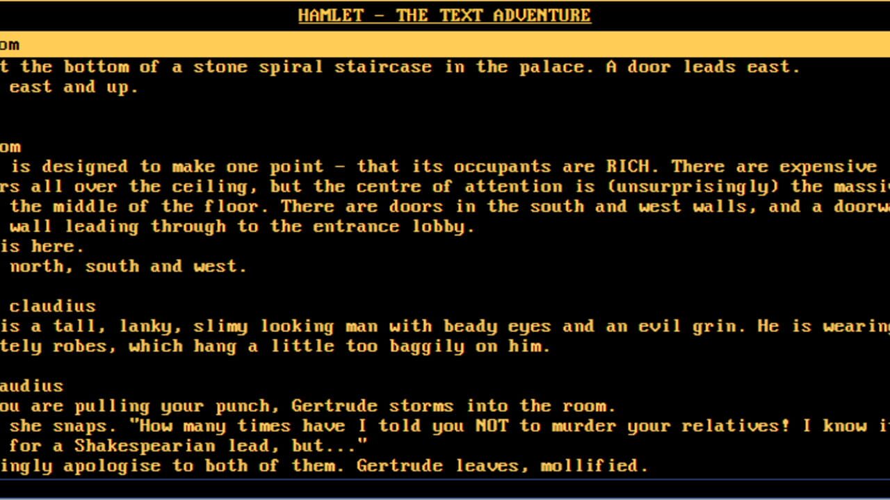 Hamlet: The Text Adventure — Screenshot 2