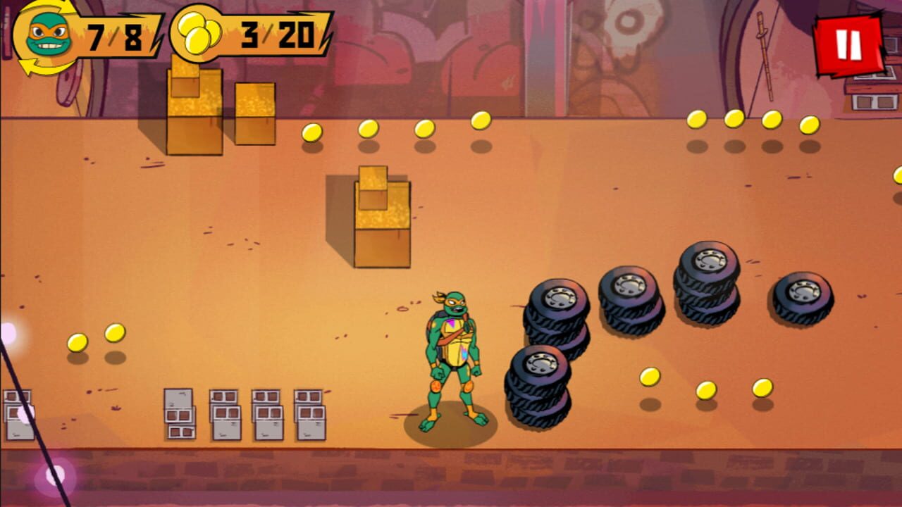 Rise of the Teenage Mutant Ninja Turtles: Bumper Bros — Screenshot 1