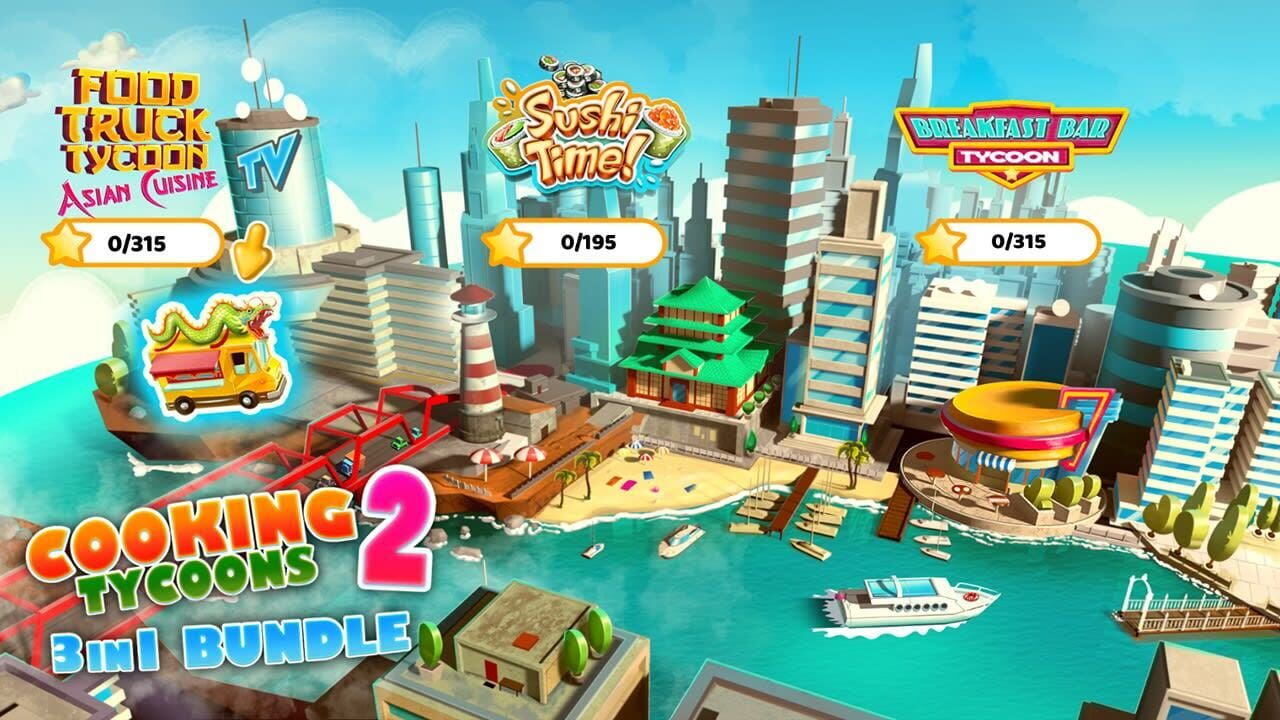 Cooking Tycoons 2: 3 in 1 Bundle Image