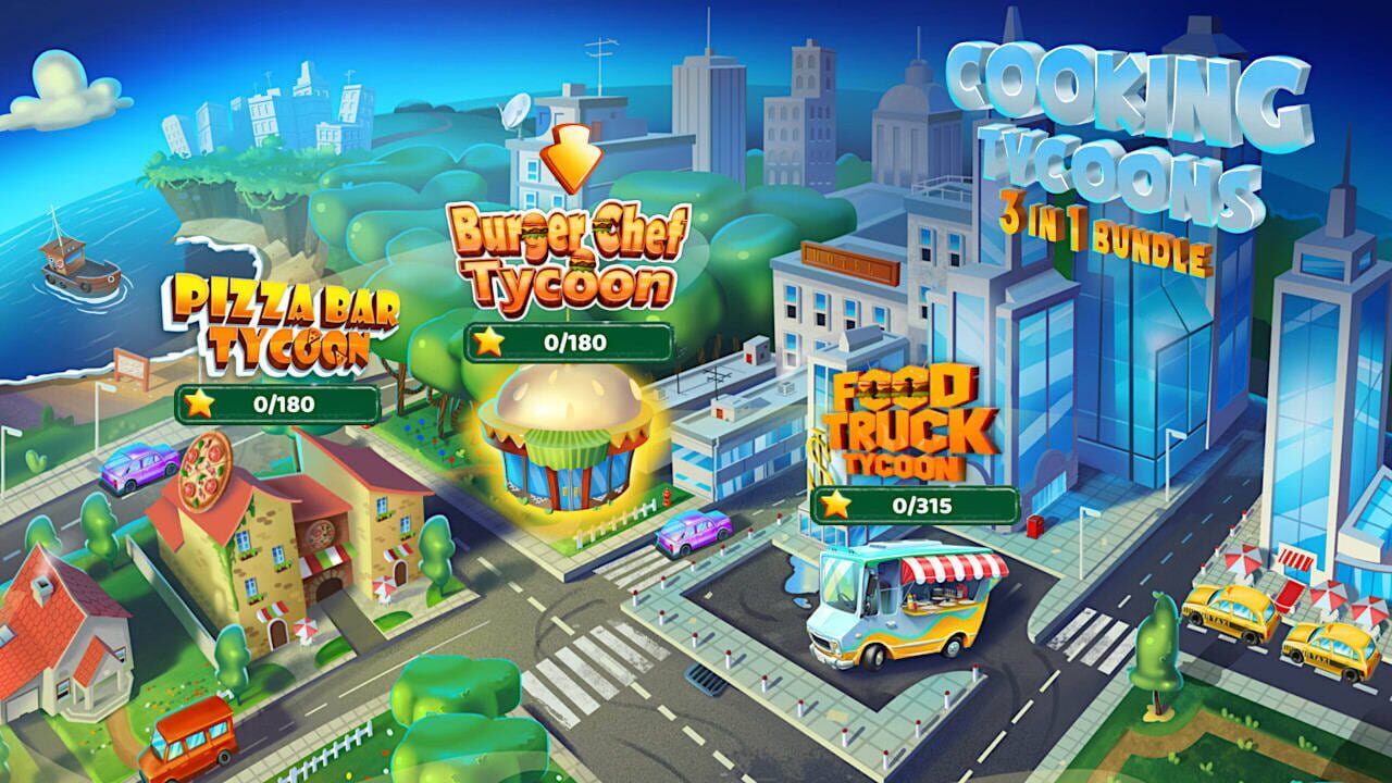 Cooking Tycoons: 3 in 1 Bundle Image