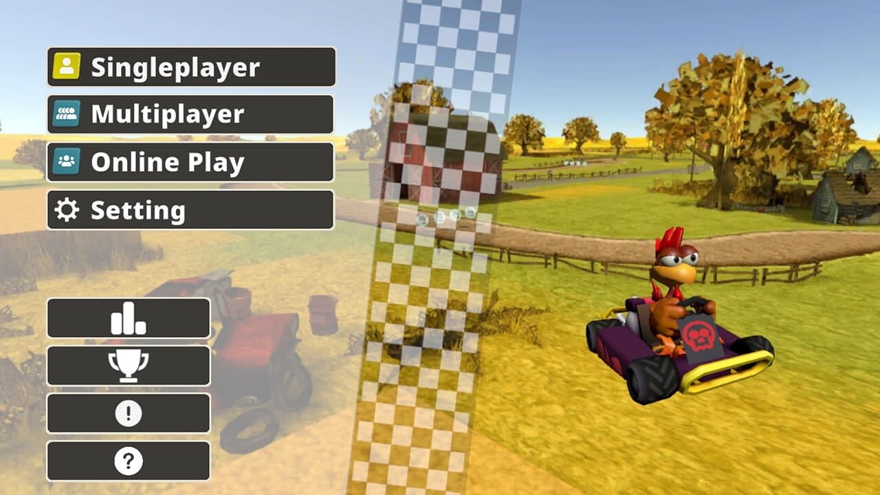 Crazy Chicken Kart 2 — Screenshot 1