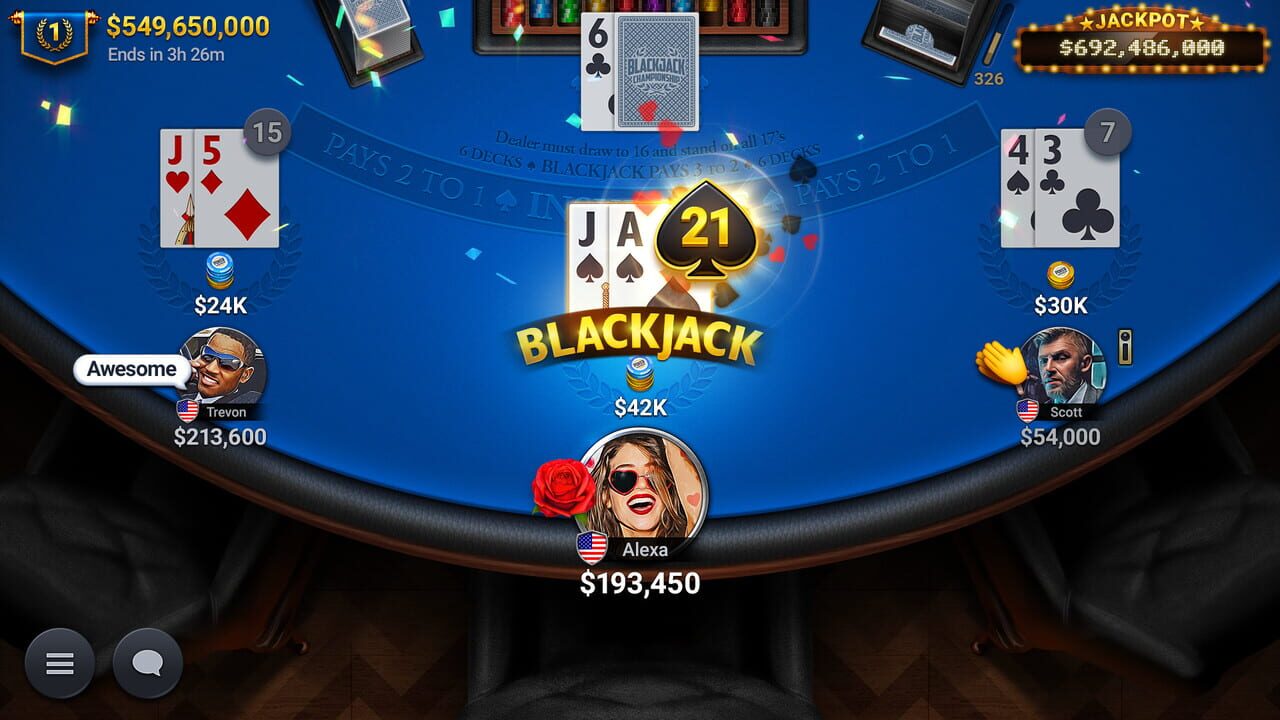 Blackjack Championship — Screenshot 1