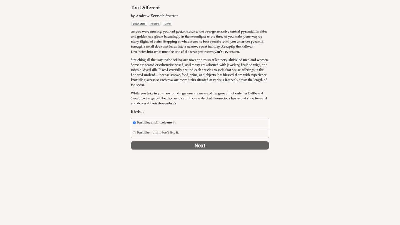 Too Different — Screenshot 2