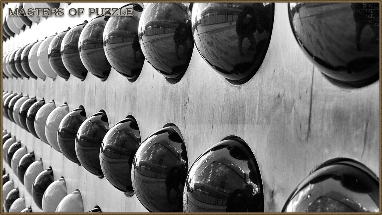 Masters of Puzzle: Black and White - Beads in the Wall Image