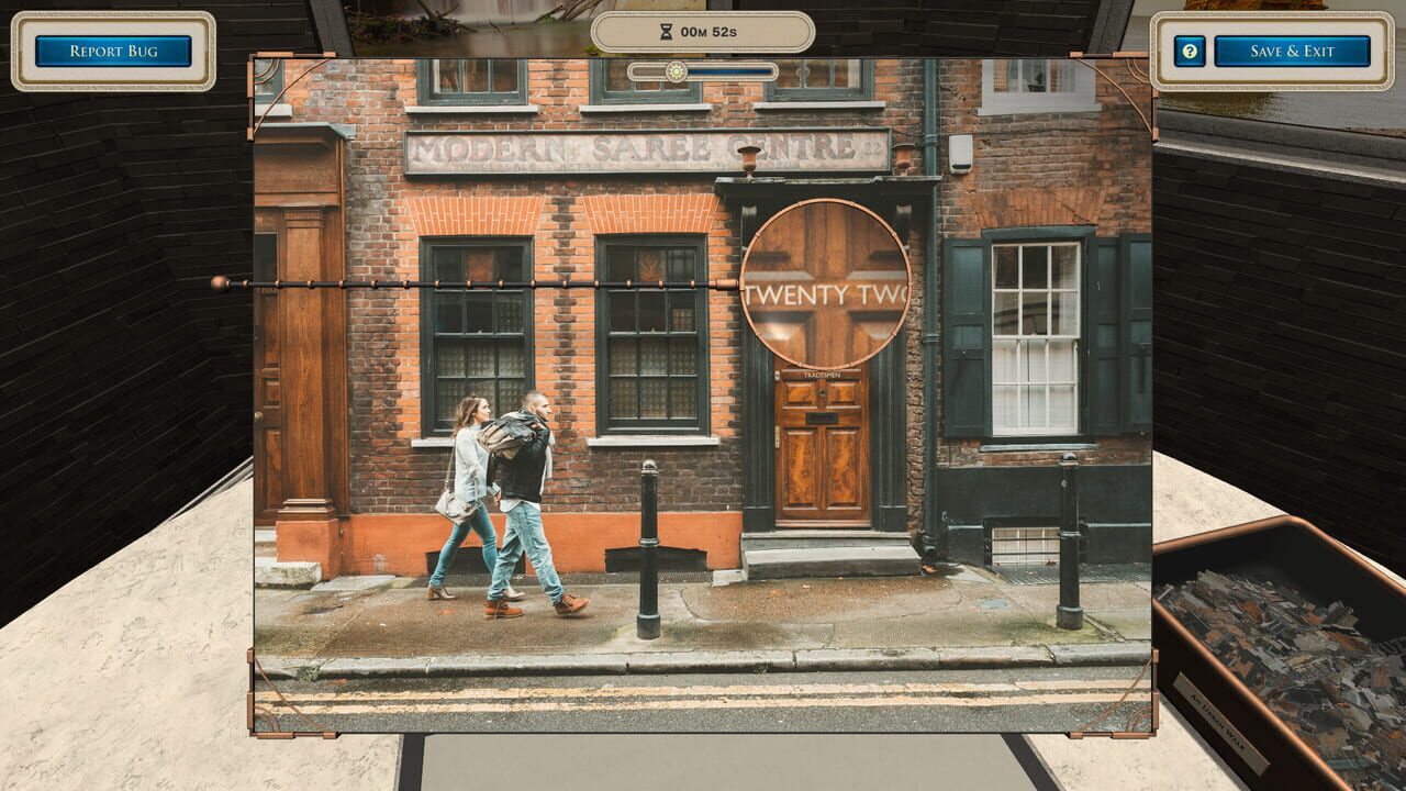 Masters of Puzzle: An Urban Walk Image