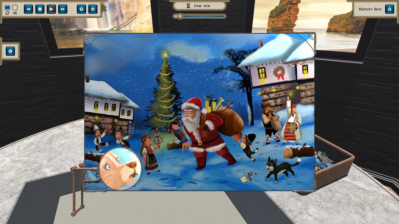 Masters of Puzzle: Christmas Edition - A Visitor in the Village Square Image