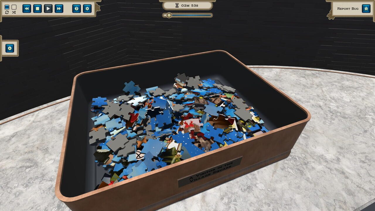 Masters of Puzzle: Christmas Edition - A Visitor in the Village Square Image